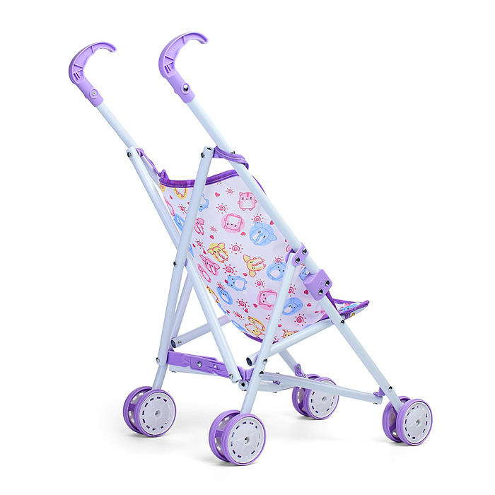 Коляска для кукол L-8037B (металлическая, складная, прогулочная, цвет в ассортименте)