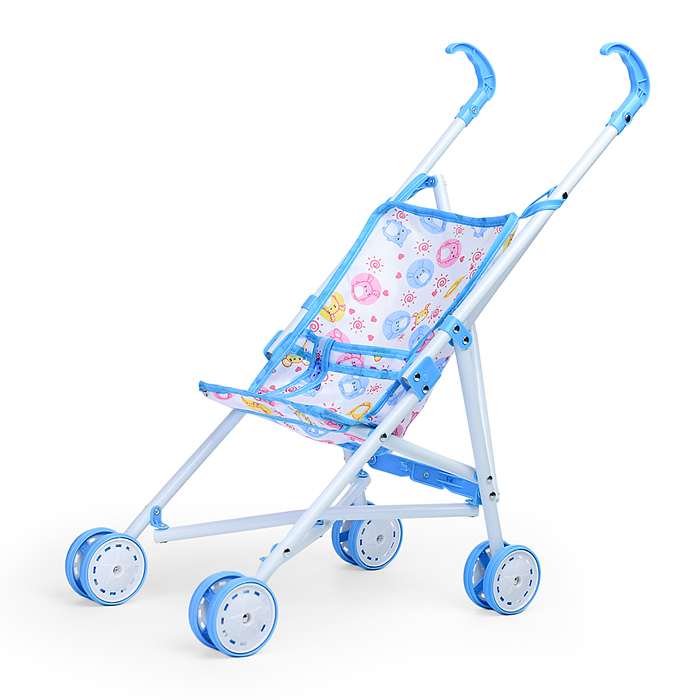 Коляска для кукол L-8037B (металлическая, складная, прогулочная, цвет в ассортименте)