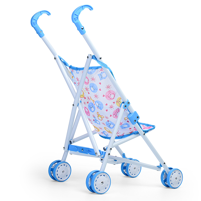 Коляска для кукол L-8037B (металлическая, складная, прогулочная, цвет в ассортименте)