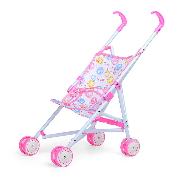 Коляска для кукол L-8037B (металлическая, складная, прогулочная, цвет в ассортименте)