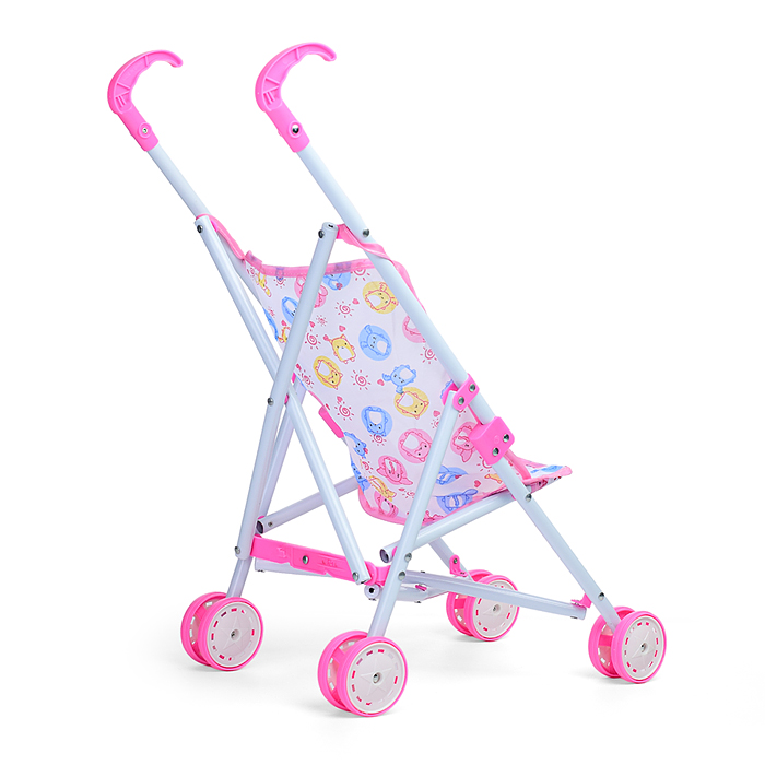 Коляска для кукол L-8037B (металлическая, складная, прогулочная, цвет в ассортименте)