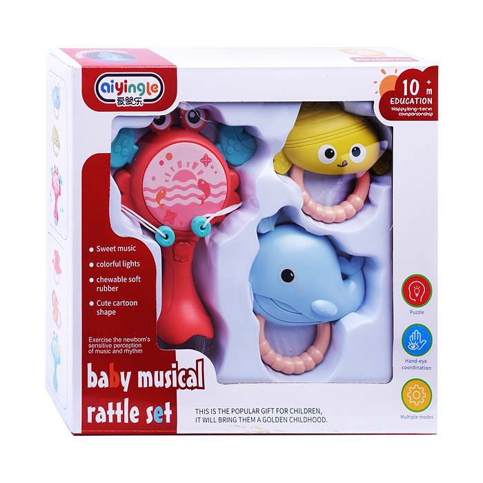 Набор погремушек 668-215 "Веселое детство" в коробке