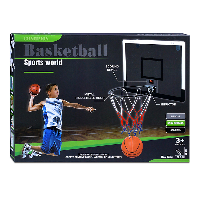 Фото к товару Набор для баскетбола LT-3010B32 "Мировой спорт" в коробке Набор для баскетбола LT-3010B32 "Мировой спорт" в коробке