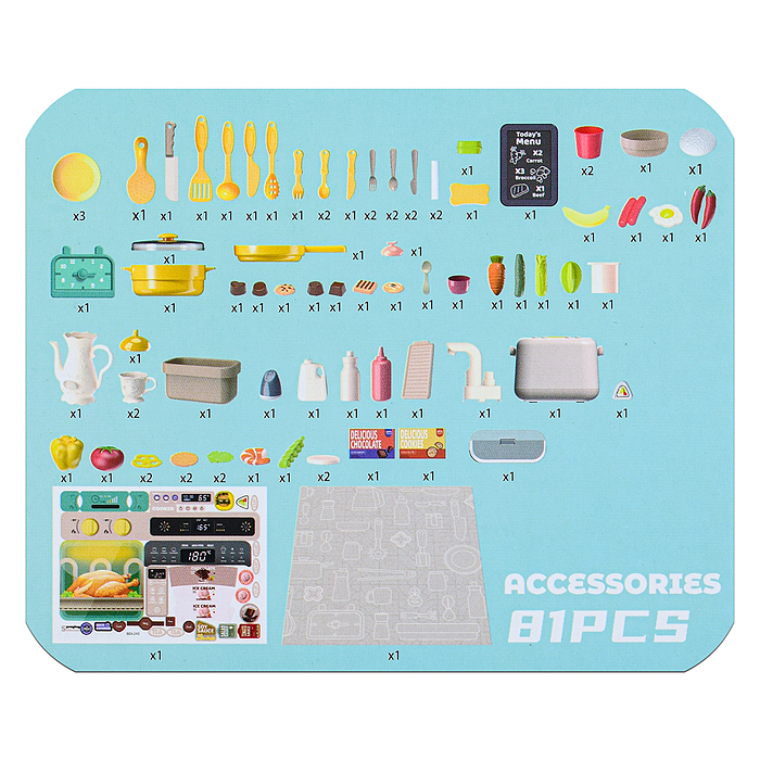 Фото к товару Игровой набор 889-245 "Лучшая кухня" в коробке Игровой набор 889-245 "Лучшая кухня" в коробке