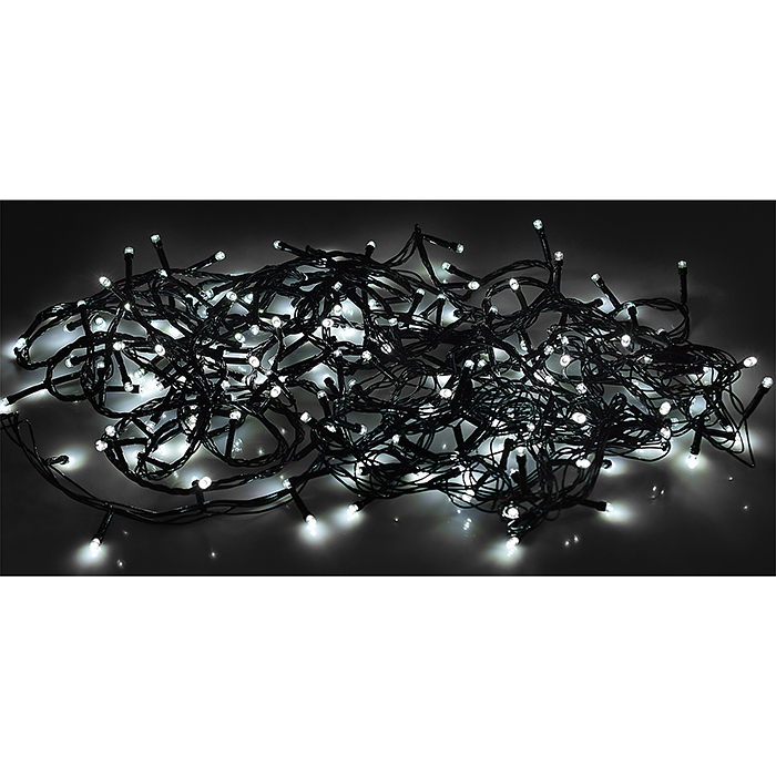 Электрогирлянда светодиодная 10 м, 200 ламп, холодный