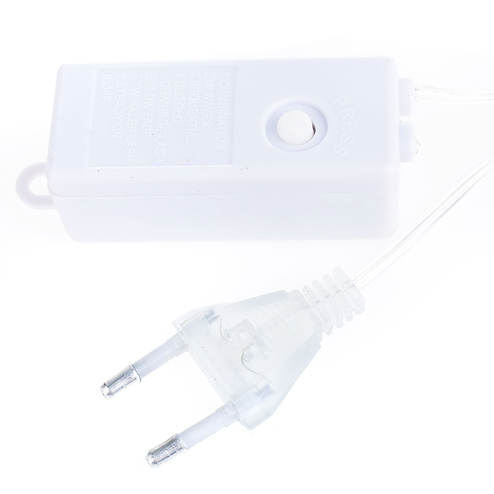 Электрогирлянда светодиодная Роса, 20 м, 200 ламп, цветная