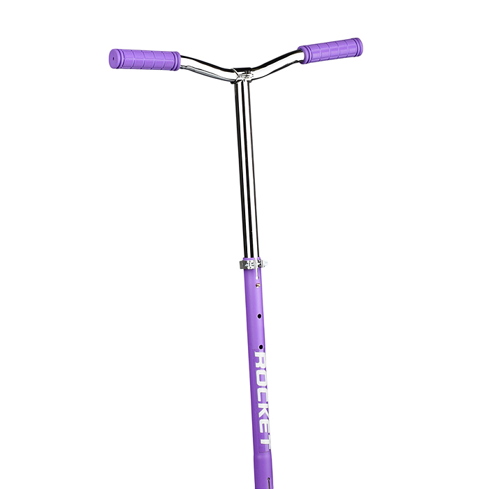 Самокат-снегокат R0181.VT с изогнутой ручкой (фиолетовый)