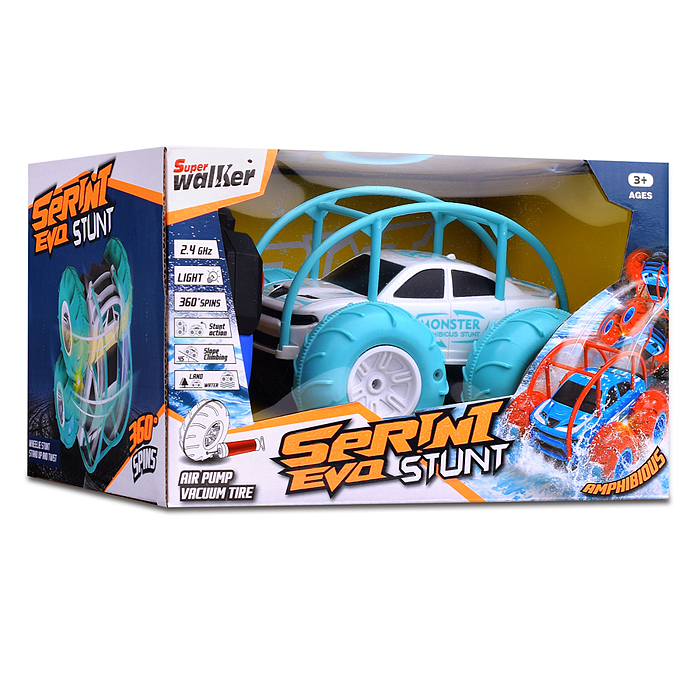 Машина 989-12 "Аквакар" р/у, c USB, в коробке