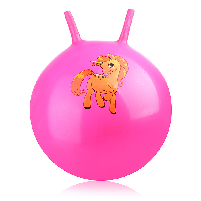 Мяч с рожками 45см 00-0658 "Единорожка" (цвет в ассортименте)