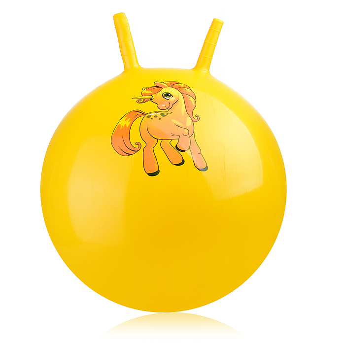 Мяч с рожками 45см 00-0658 "Единорожка" (цвет в ассортименте)