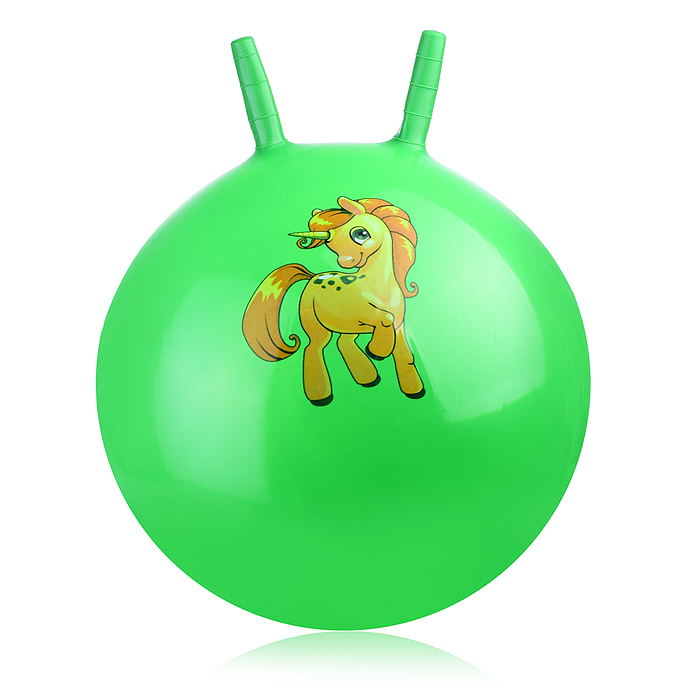 Мяч с рожками 45см 00-0658 "Единорожка" (цвет в ассортименте)