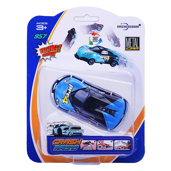 Машина KZ957-114A "Супер граффити-2", металл, перевертыш, на листе