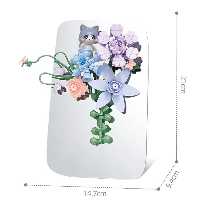Конструктор 611084 "Цветочная композиция" (243 дет.) в коробке