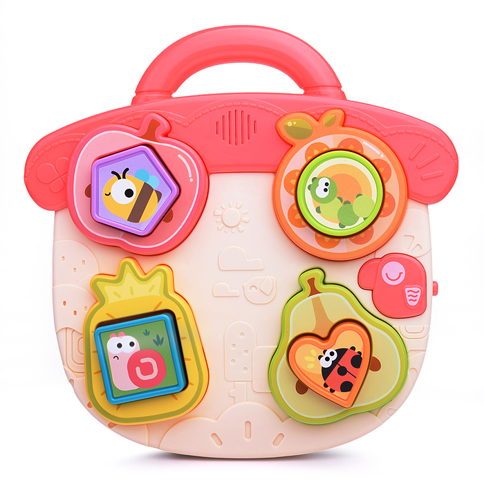 Фото к товару Развивающая музыкальная игрушка HE8089 для познавания форм "Фрукты" в коробке Развивающая музыкальная игрушка HE8089 для познавания форм "Фрукты" в коробке