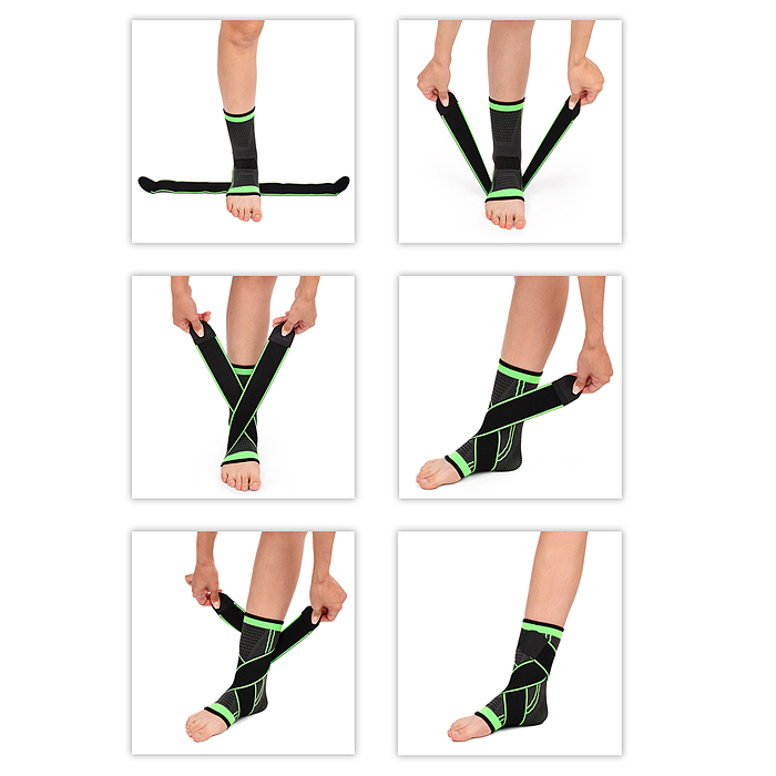 Фото к товару Бандаж 33-0003 спортивный на голеностоп Бандаж 33-0003 спортивный на голеностоп