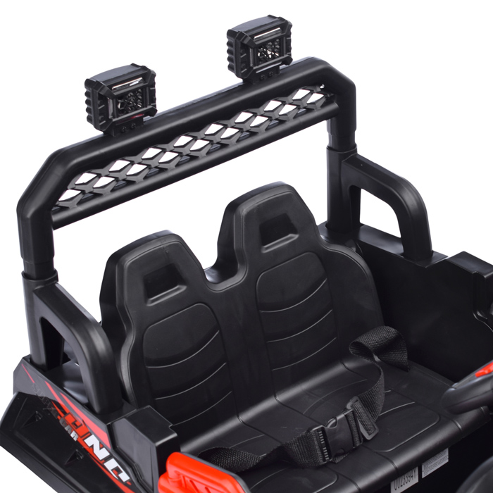 Электромобиль U023394Y "Автокросс" на аккумуляторе, с р/у управлением, в коробке (красный)