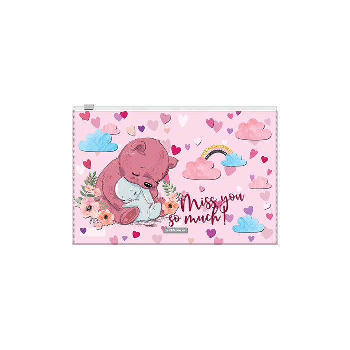 Zip-пакет пластиковый Cute Animals, B5, ассорти (в пакете по 12 шт.)