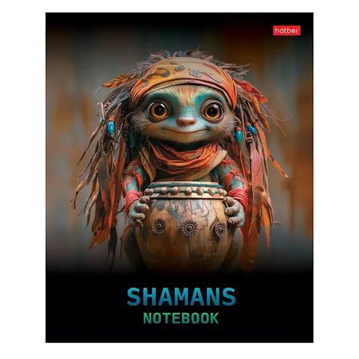 Тетрадь 48л. клетка "Шаманы" 5 диз.