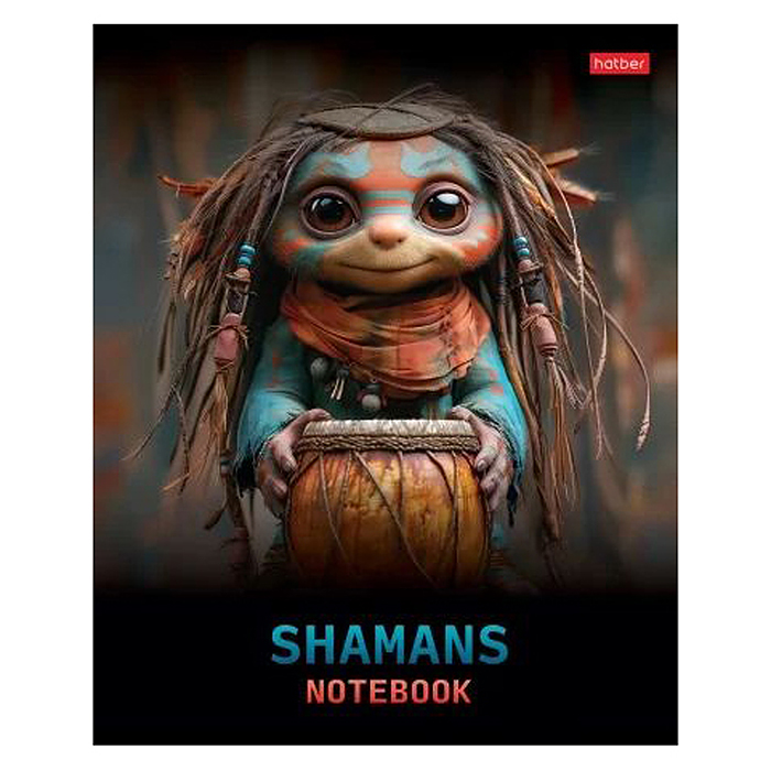 Тетрадь 48л. клетка "Шаманы" 5 диз.