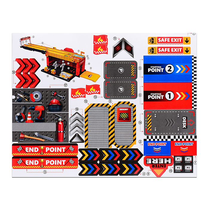 Парковка-трек MH-193 "Street convoy-2" в коробке