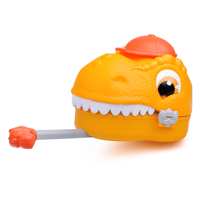 Автотрек 6621 "Дино: хранитель машин" (желтый) в коробке