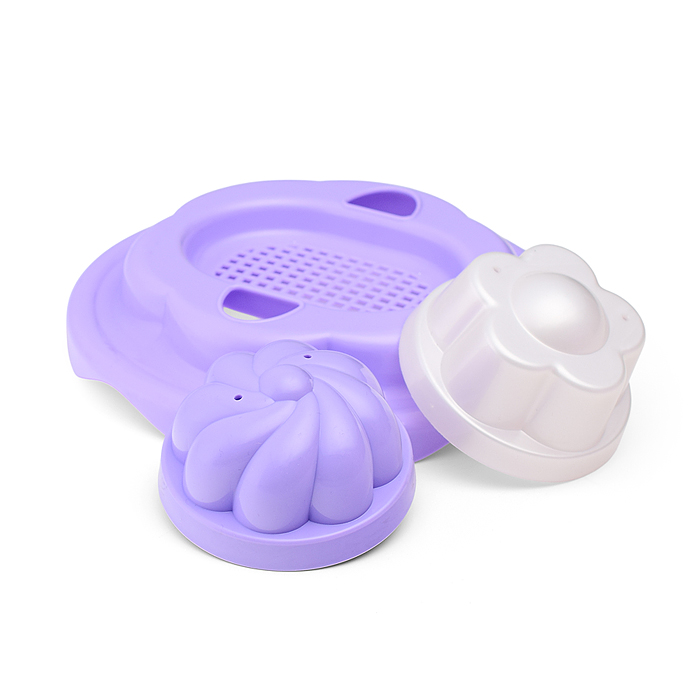 Набор Disney «Минни» №12: ведро с наклейкой, ситечко "Солнышко", лопатка №5, грабельки №5, 2 формочк