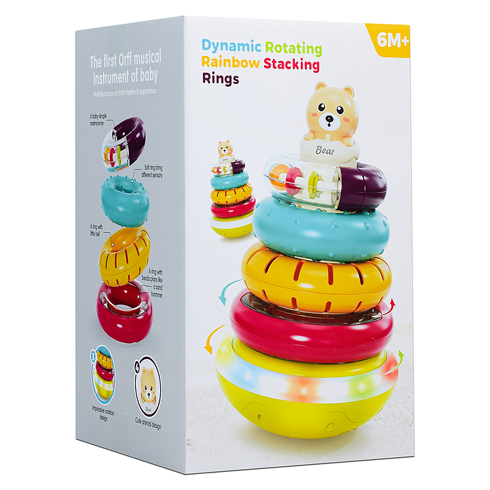 Пирамидка 8303 "Медвежонок" в коробке