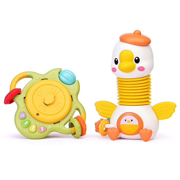 Набор игрушек развивающих LDJ230B-2 "Забавный утенок" в коробке