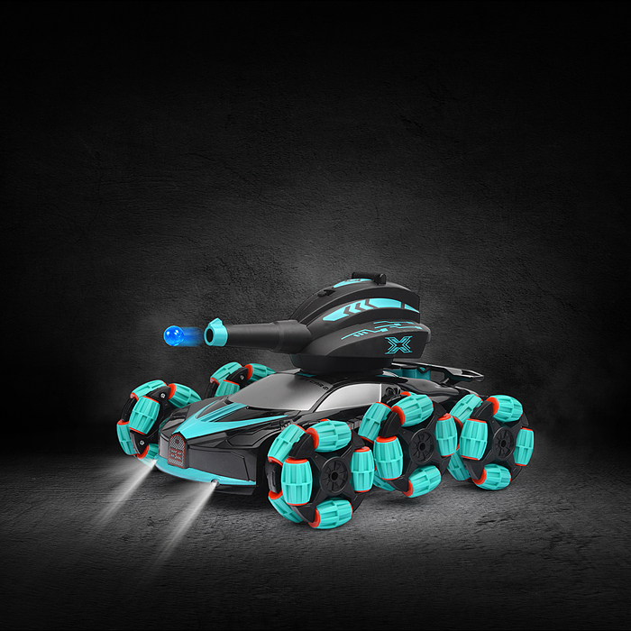 Фото к товару Машина QF665-4 "Торнадо" с пушкой и паром, на р/у 27 MHz, в коробке Машина QF665-4 "Торнадо" с пушкой и паром, на р/у 27 MHz, в коробке