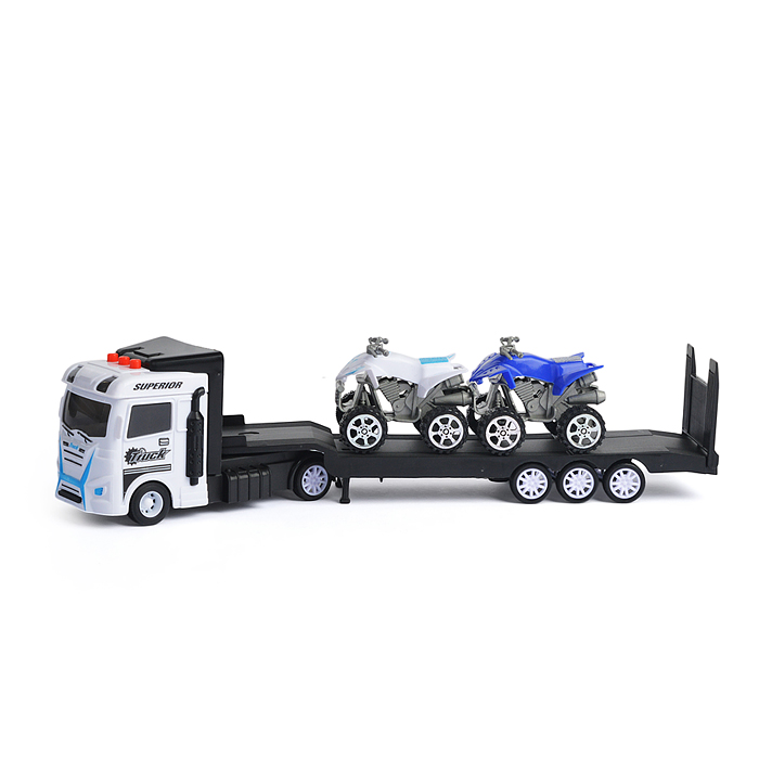 Фото к товару Автовоз 99A5-3C с квадроциклами, в коробке Автовоз 99A5-3C с квадроциклами, в коробке