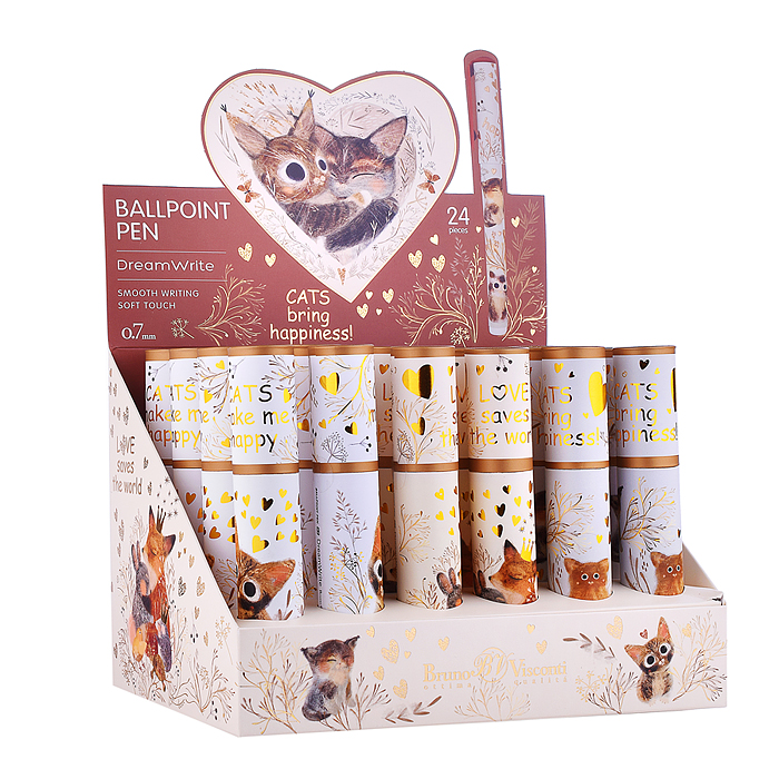 Ручка "DreamWrite. "Сказочный день" шариковая 0.7 мм, синяя, 3 вида