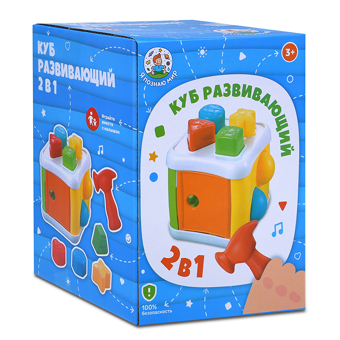 Фото к товару Куб развивающий Y0092 "Сортер" в коробке Куб развивающий Y0092 "Сортер" в коробке