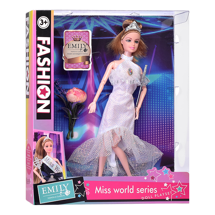 Фото к товару Кукла QJ167C "Miss World-1" в коробке Кукла QJ167C "Miss World-1" в коробке