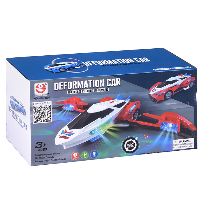 Машина HG-890 "Спорт" трансформирующаяся в самолет, в коробке