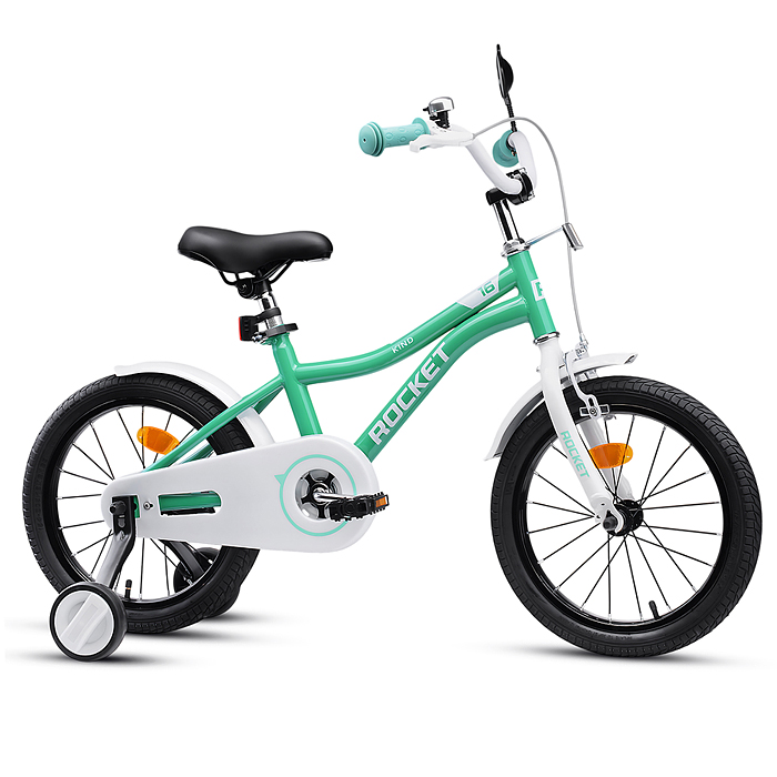 Фото к товару Велосипед 16" Rocket Kind, цвет мятный Велосипед 16" Rocket Kind, цвет мятный