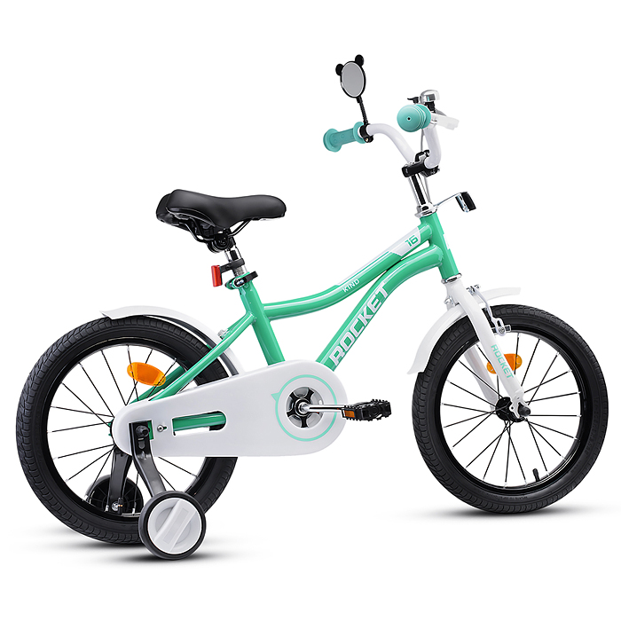 Фото к товару Велосипед 16" Rocket Kind, цвет мятный Велосипед 16" Rocket Kind, цвет мятный