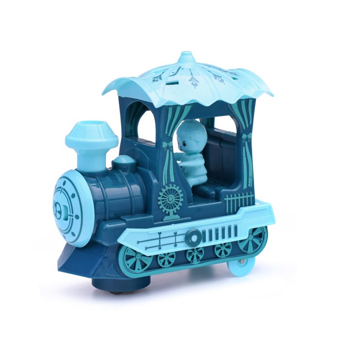 Паровоз GC169-164 "Веселый машинист" со светом и звуком, на батарейках, в коробке