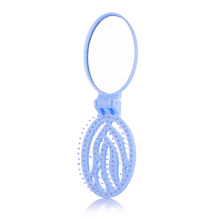 Расческа 00-5424 "Единорожка" с зеркалом, складное