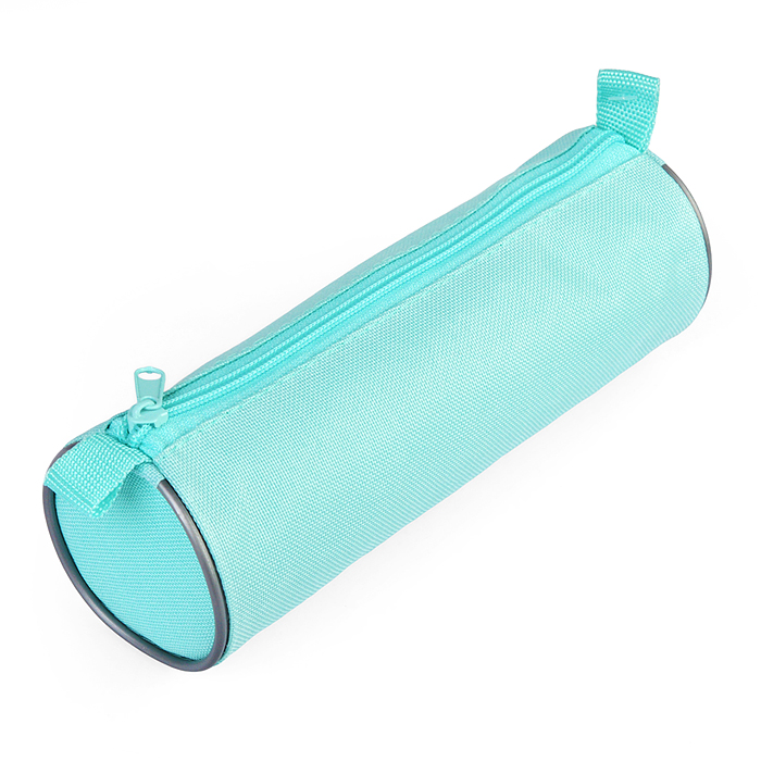 Пенал-тубус на молнии, малый, однотонный, ткань "Мятный" 205/65 