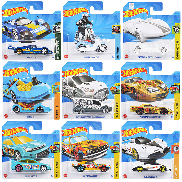 Машинки Mattel. "Hot Wheels" из базовой коллекции в асс-те.