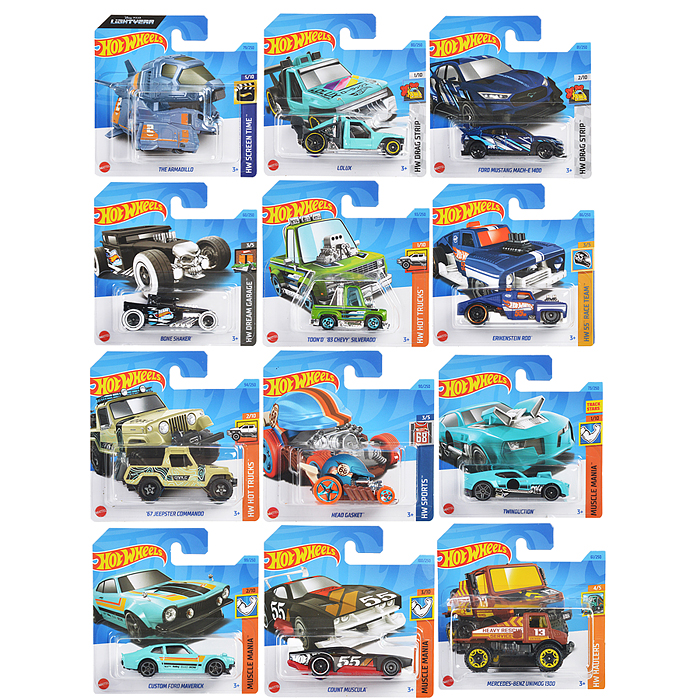 Машинки Mattel. "Hot Wheels" из базовой коллекции в асс-те.
