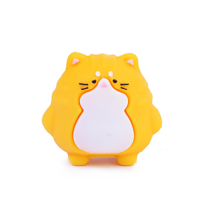 Точилка для карандашей "Fat Cat" 29x37x35 мм, 1 отверстие, пластиковая с покрытием Soft Tou