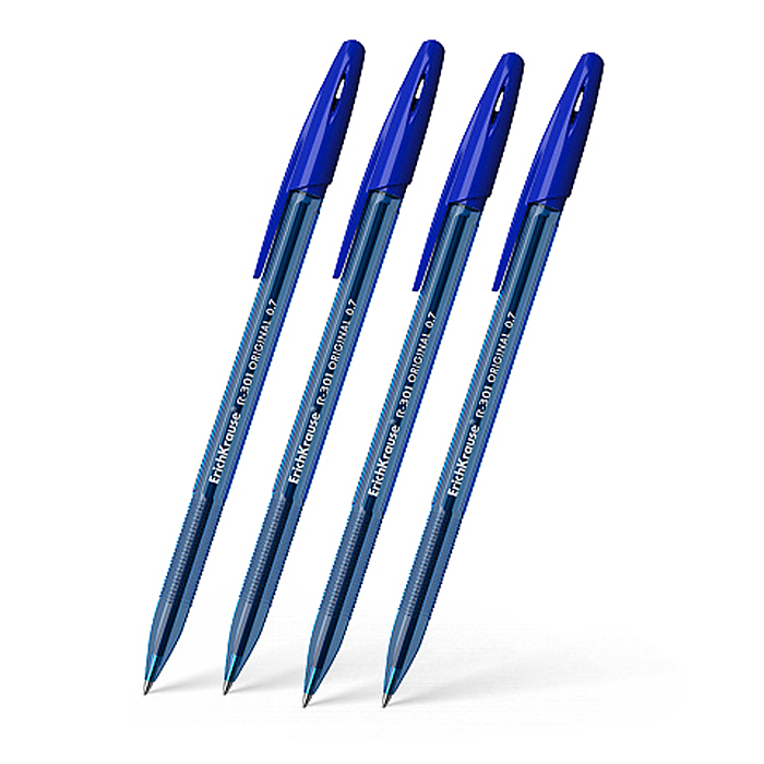 Фото к товару Набор из 4 ручек шариковых Stick Original 1.0, цвет чернил синий (в пакете) Набор из 4 ручек шариковых Stick Original 1.0, цвет чернил синий (в пакете)