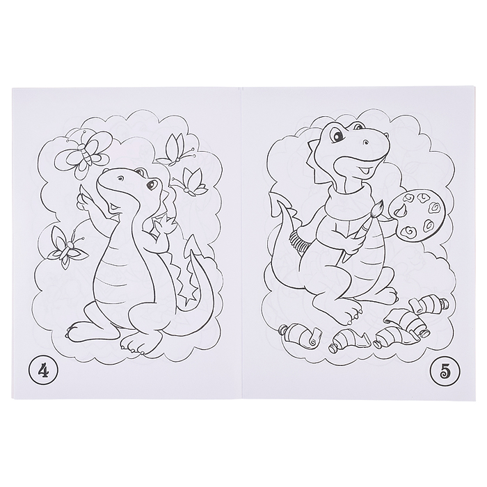 Книжка раскраска "Учимся считать" 17*23см.