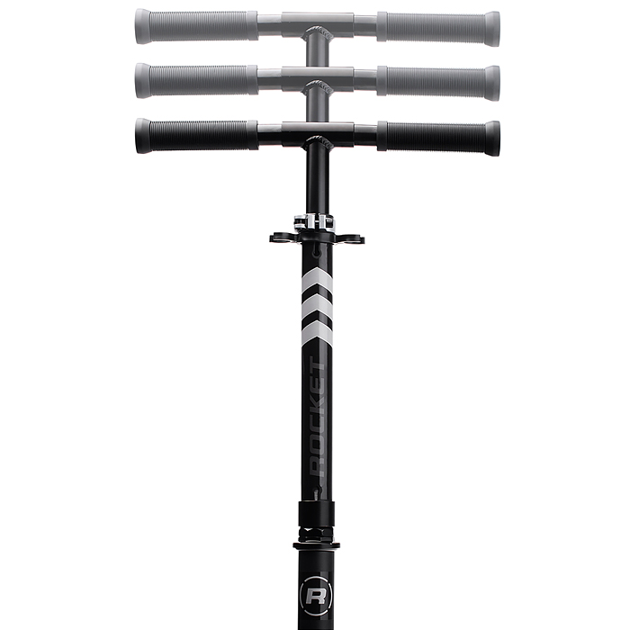 Самокат детский R0201 ROCKET, алюминиевый, колеса PU, 145 мм, черный