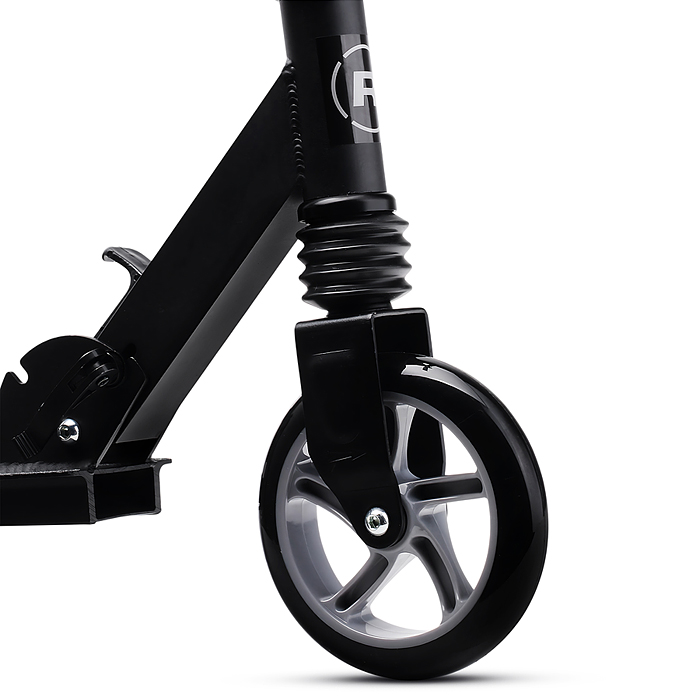 Самокат детский R0201 ROCKET, алюминиевый, колеса PU, 145 мм, черный