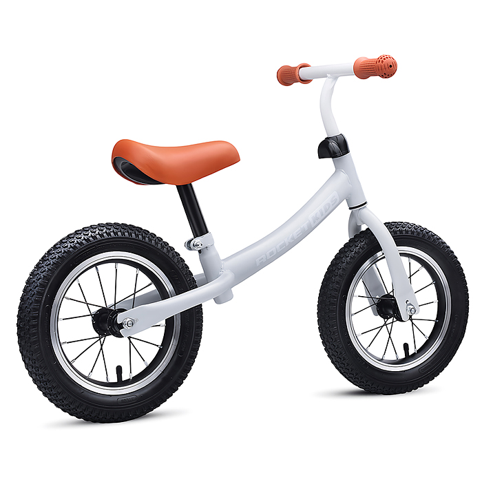 Беговел 12" Rocket, колеса надувные, цвет светло-серый