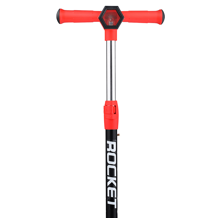 Самокат 3-х колесный ROCKET, красный