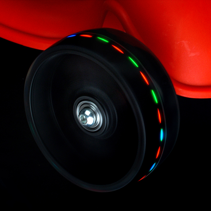 Самокат 3-х колесный ROCKET, красный