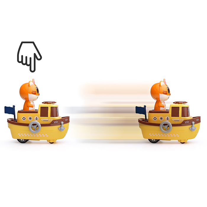 Фото к товару Катер 820-3 с тигренком, в ассортименте, в коробке Катер 820-3 с тигренком, в ассортименте, в коробке